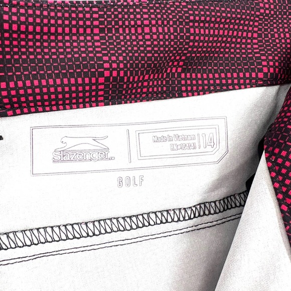 Slazenger Womens Size 14 Golf Pants Red Stretch Outdoor Activewear Hydro-Dri - Picture 5 of 8